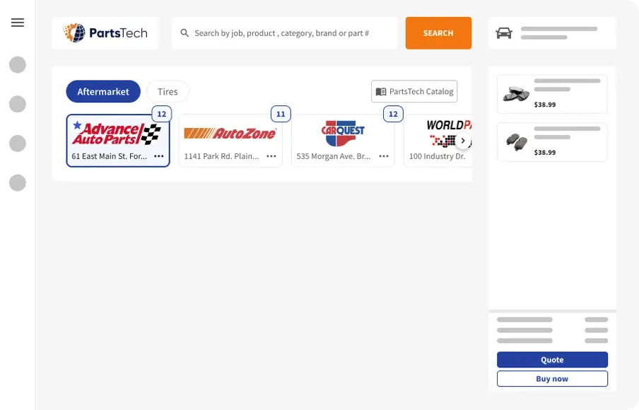 PartsTech Search Results